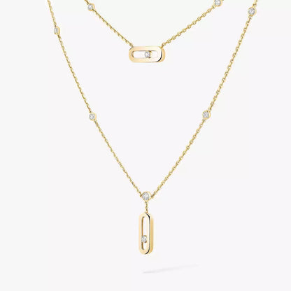 [Rosla] Move Uno Diamond Necklace