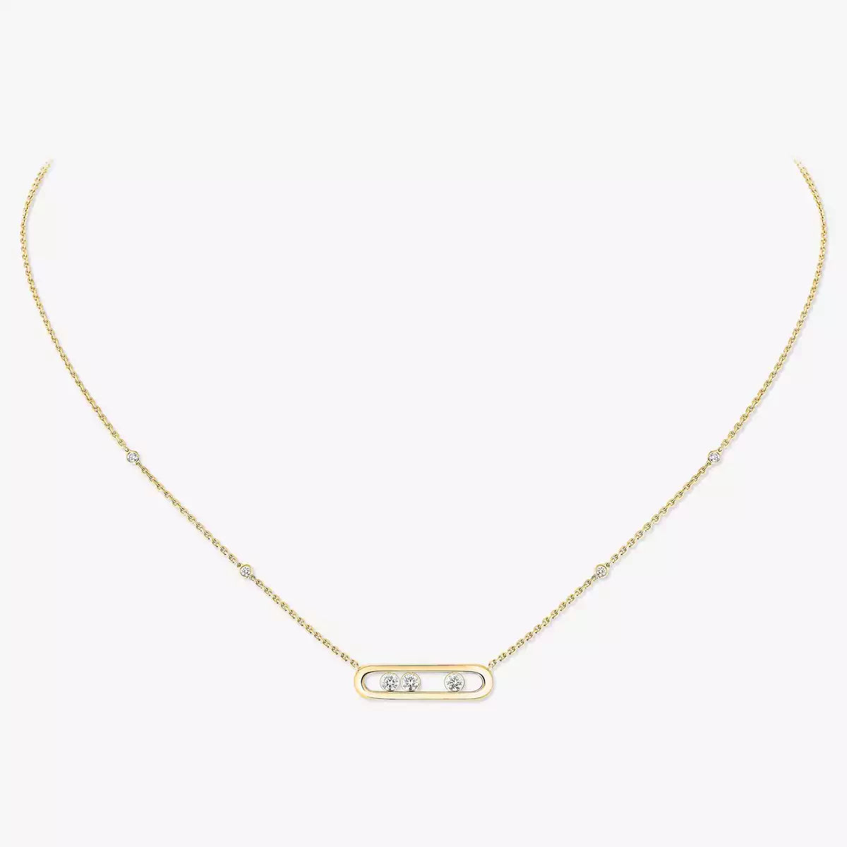 [Rosla] Baby Move Gold Diamond Necklace