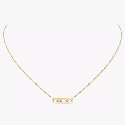 [Rosla] Baby Move Gold Diamond Necklace