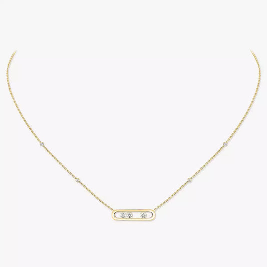 [Rosla] Baby Move Gold Diamond Necklace