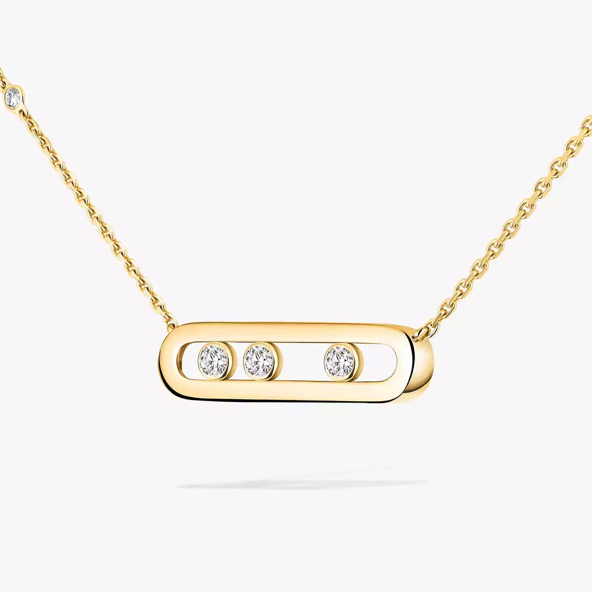 [Rosla] Baby Move Gold Diamond Necklace