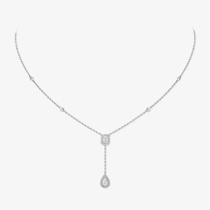 [Rosla]Gold Diamond Tie Necklace