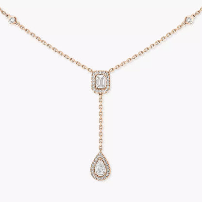 [Rosla]Gold Diamond Tie Necklace