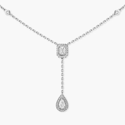 [Rosla]Gold Diamond Tie Necklace