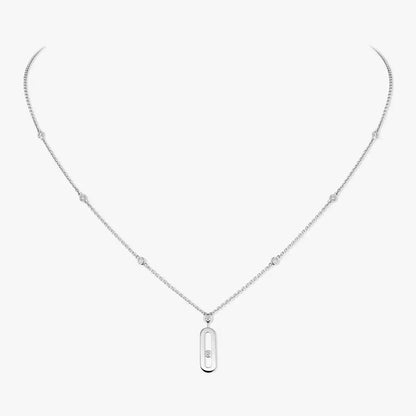 [Rosla] Move Uno Gold Diamond Long Necklace