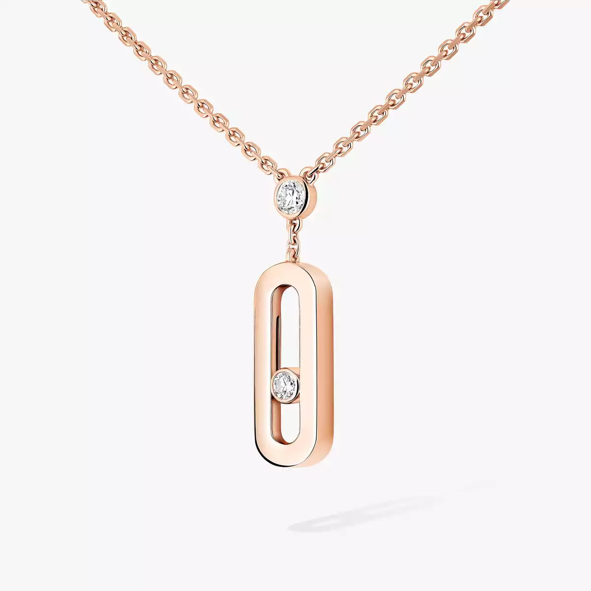 [Rosla] Move Uno Gold Diamond Long Necklace