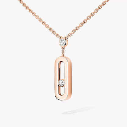 [Rosla] Move Uno Gold Diamond Long Necklace