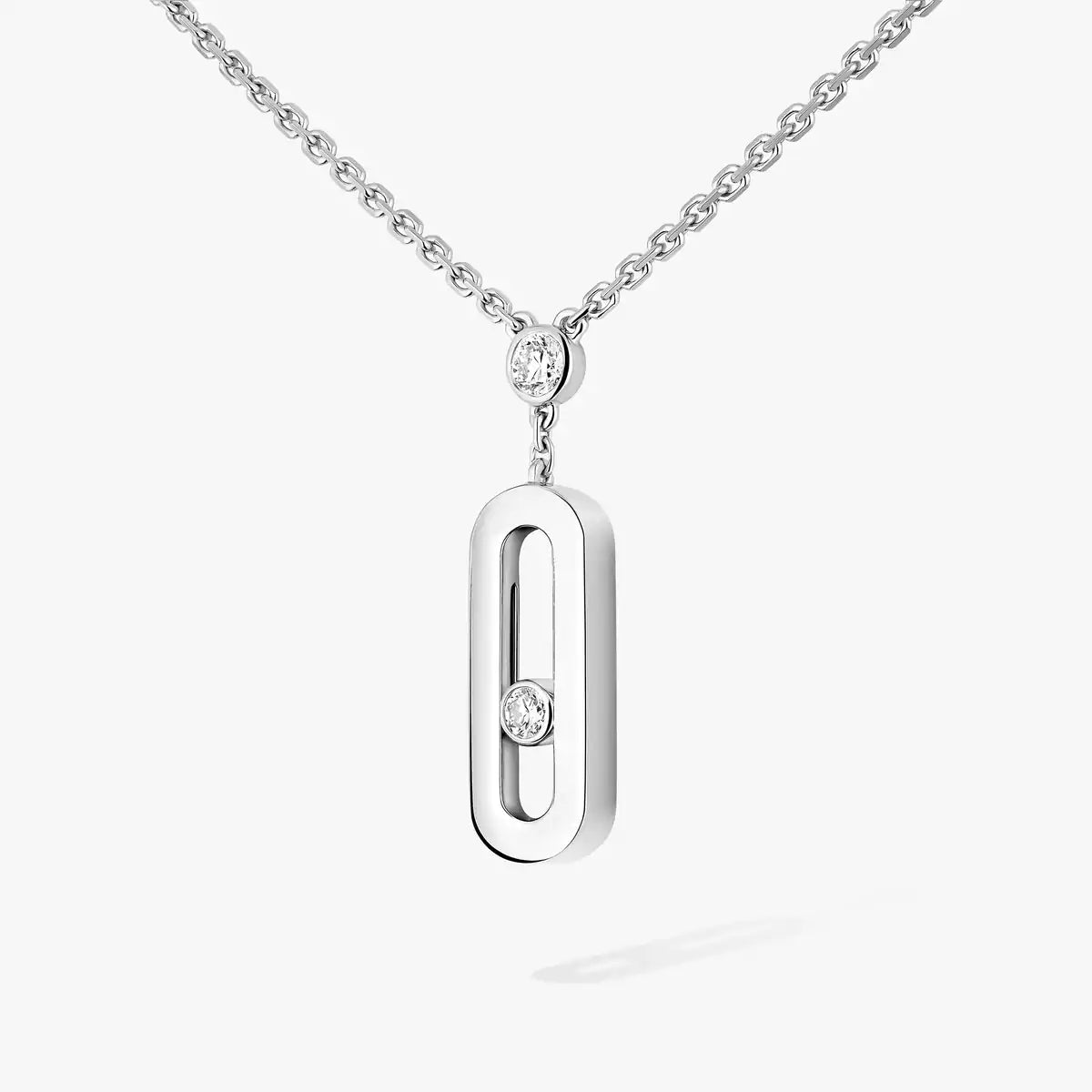 [Rosla] Move Uno Gold Diamond Long Necklace
