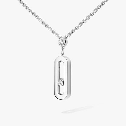[Rosla] Move Uno Gold Diamond Long Necklace