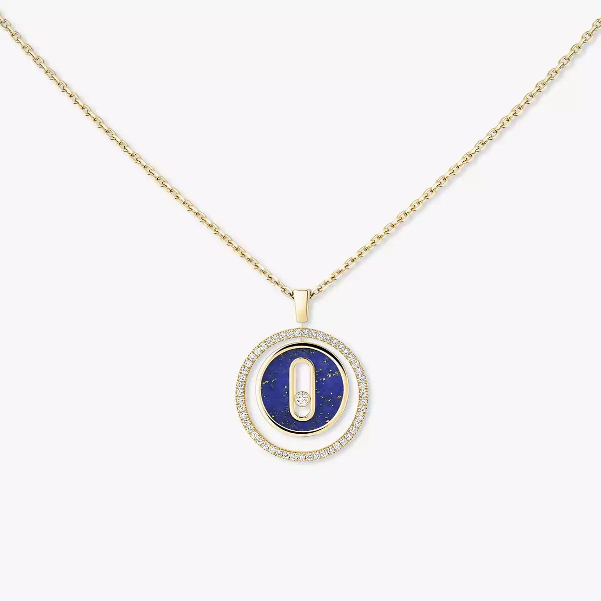 [Rosla]Lucky Move Diamond Necklace in Rose Gold and White Mother-of-Pearl