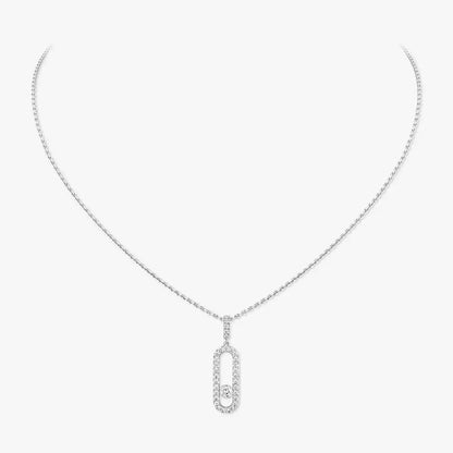 [Rosla]Move Uno Diamond Necklace in Rose Gold