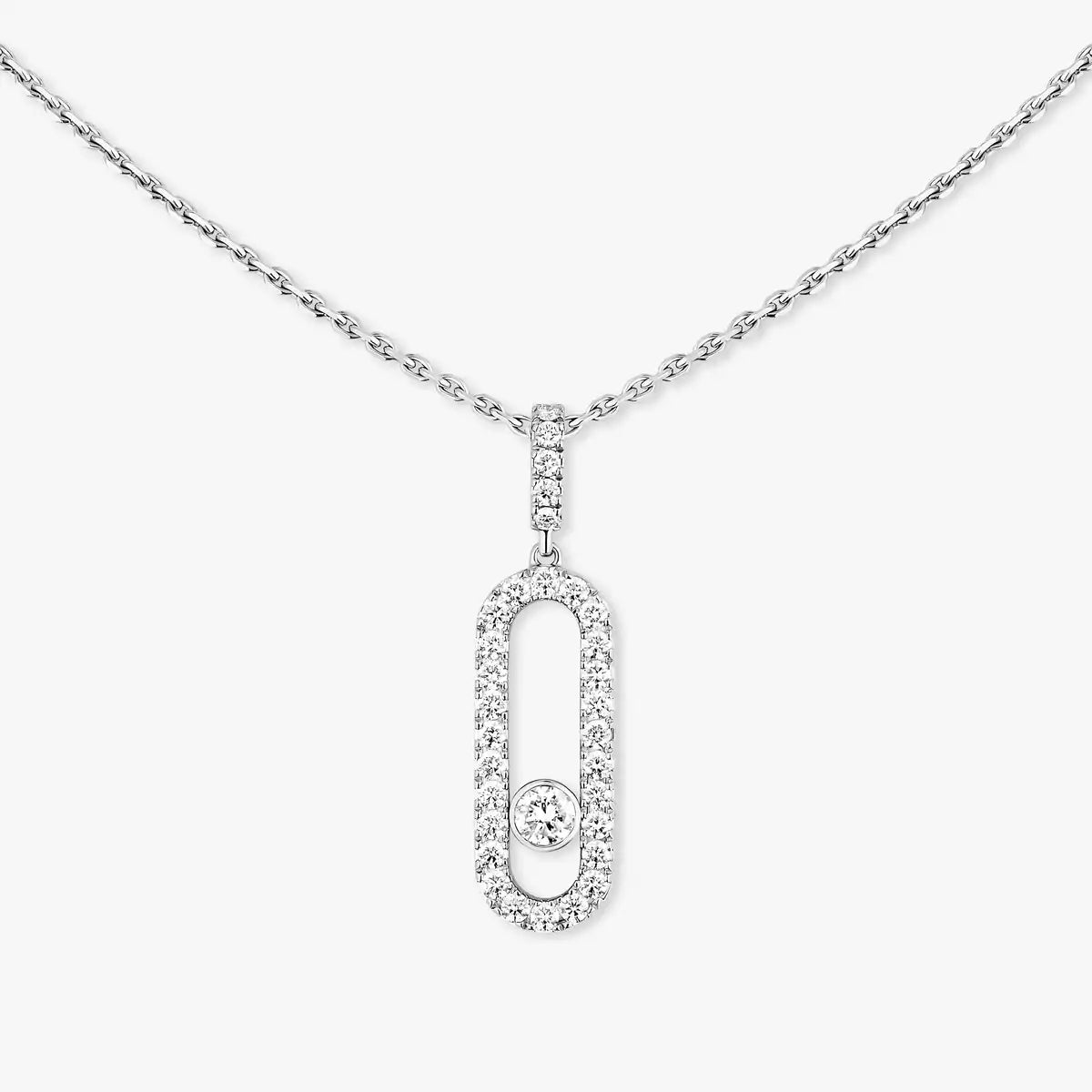 [Rosla]Move Uno Diamond Necklace in Rose Gold