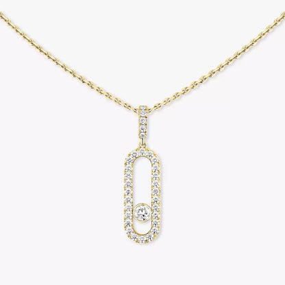 [Rosla]Move Uno Diamond Necklace in Rose Gold