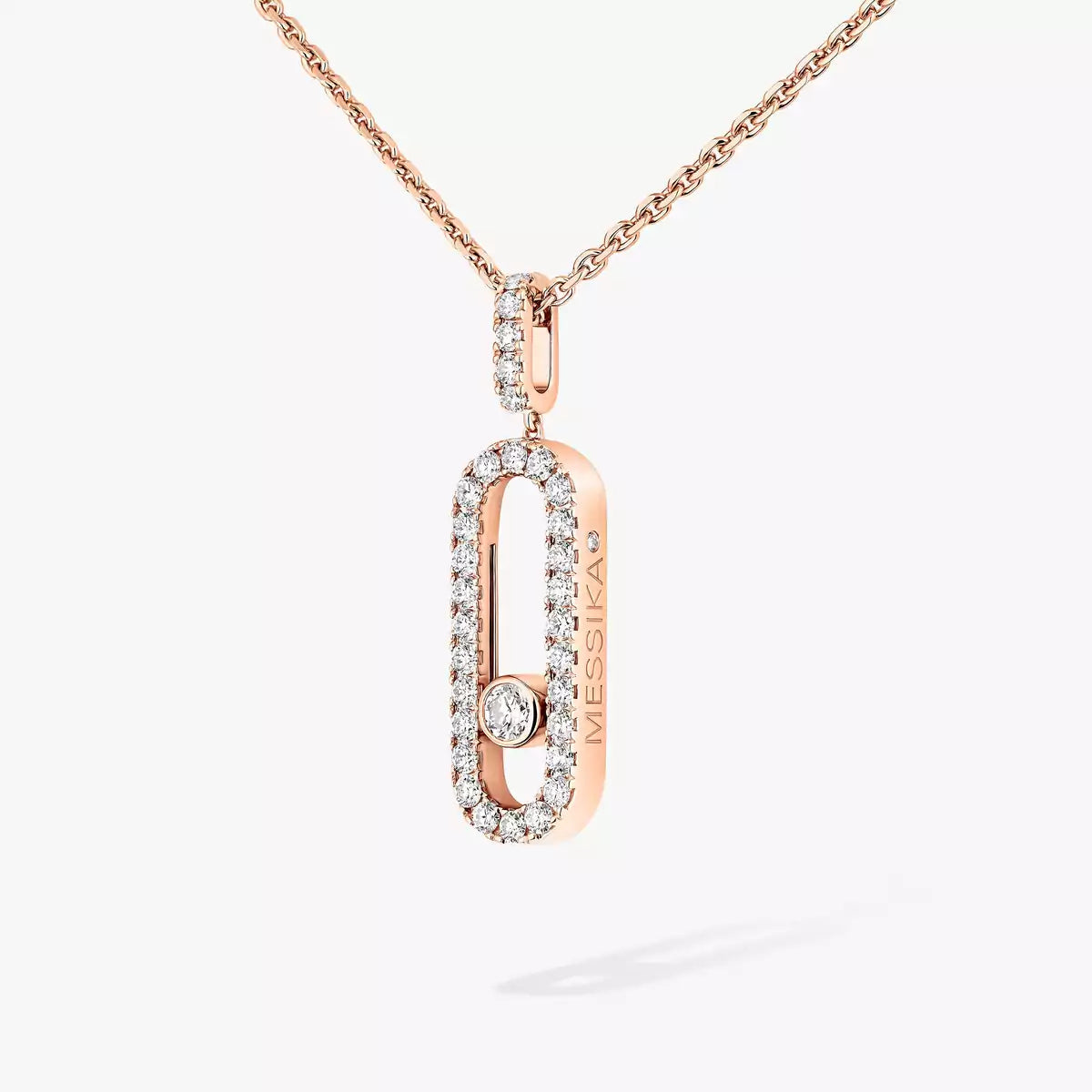 [Rosla]Move Uno Diamond Necklace in Rose Gold