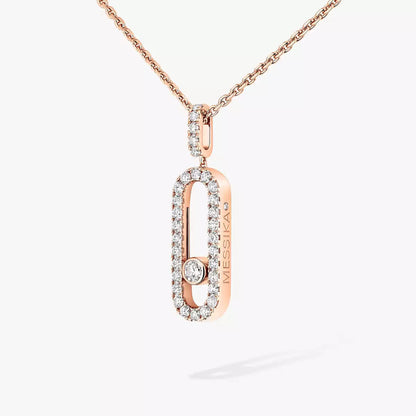 [Rosla]Move Uno Diamond Necklace in Rose Gold