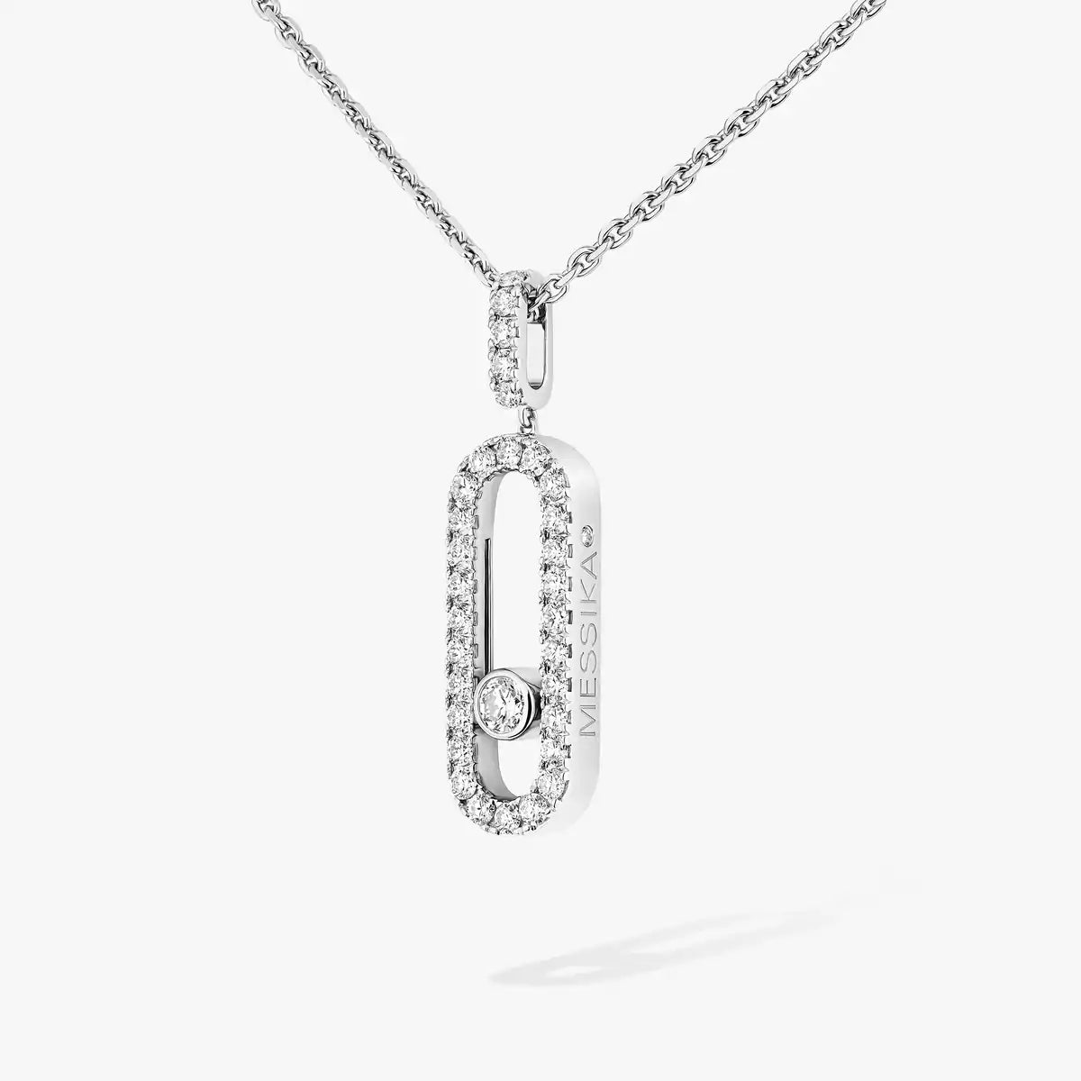 [Rosla]Move Uno Diamond Necklace in Rose Gold