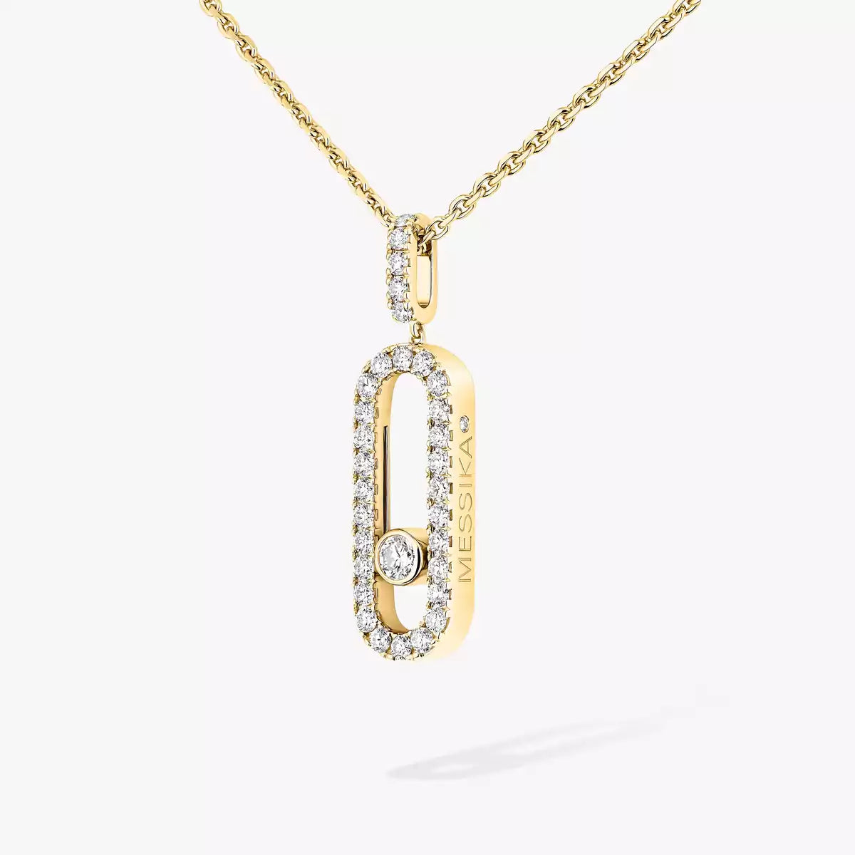 [Rosla]Move Uno Diamond Necklace in Rose Gold