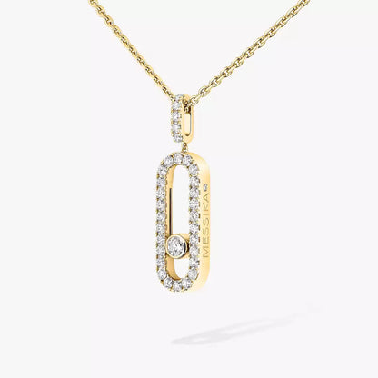 [Rosla]Move Uno Diamond Necklace in Rose Gold