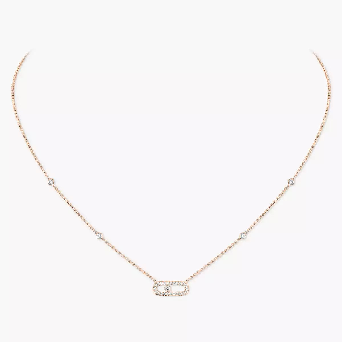 [Rosla]Diamond Necklace Move Uno