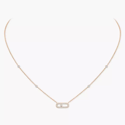[Rosla]Diamond Necklace Move Uno