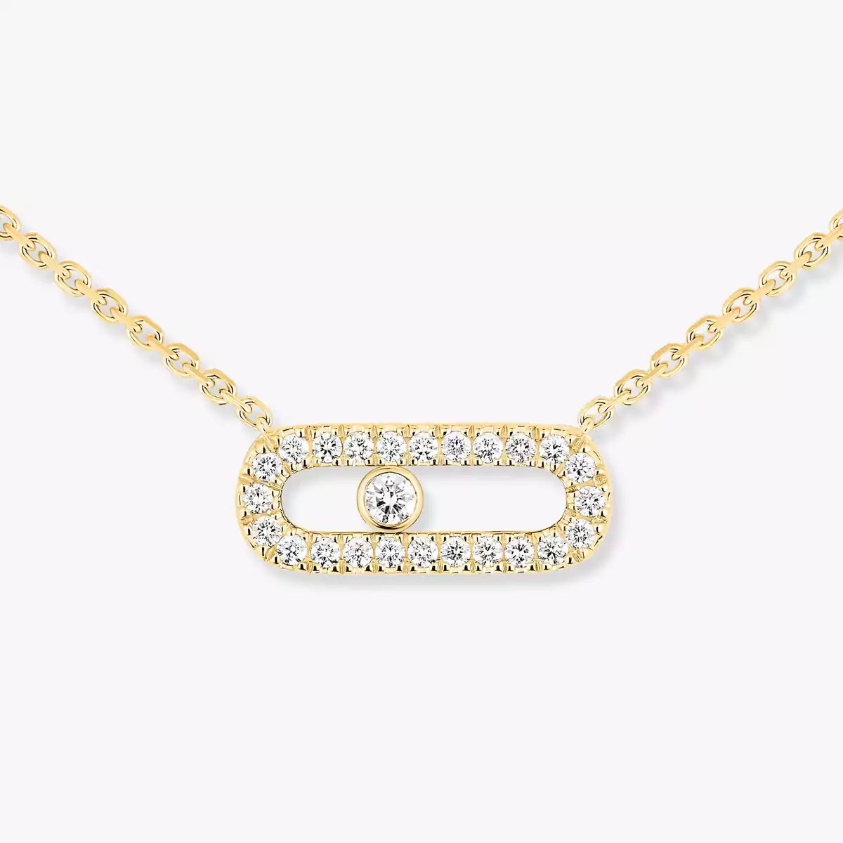[Rosla]Diamond Necklace Move Uno