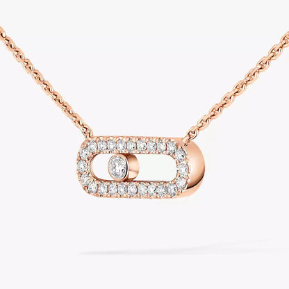 [Rosla]Diamond Necklace Move Uno
