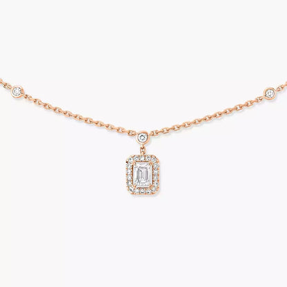 [Rosla]My Twin Diamond Necklace in Silver