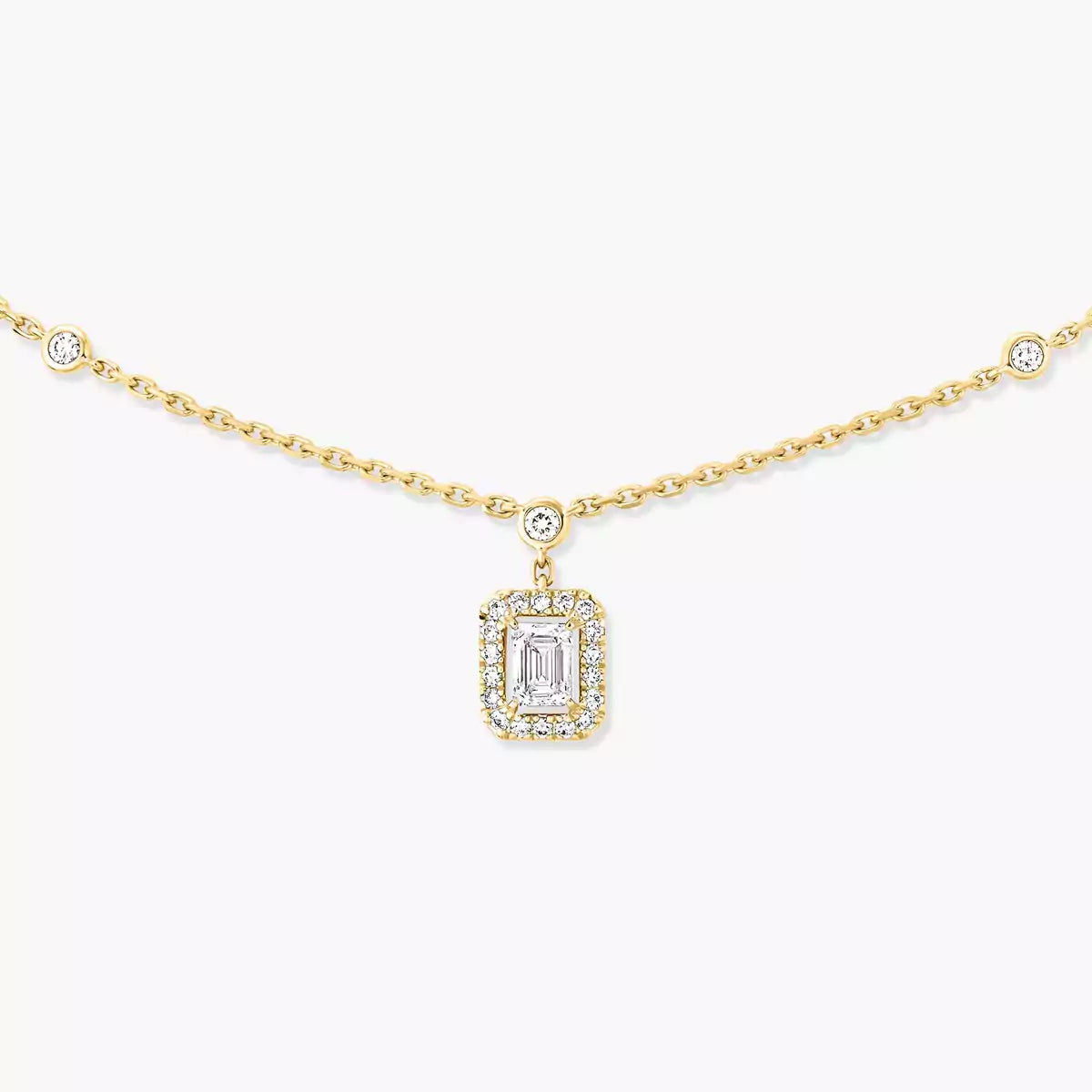 [Rosla]My Twin Diamond Necklace in Silver