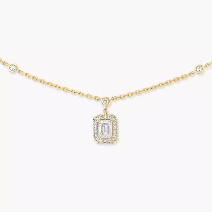 [Rosla]My Twin Diamond Necklace in Silver