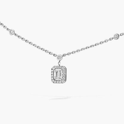 [Rosla]My Twin Diamond Necklace in Silver