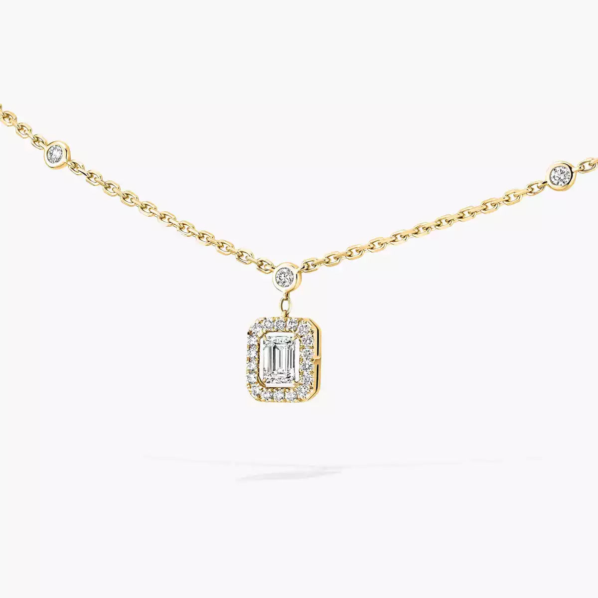 [Rosla]My Twin Diamond Necklace in Silver