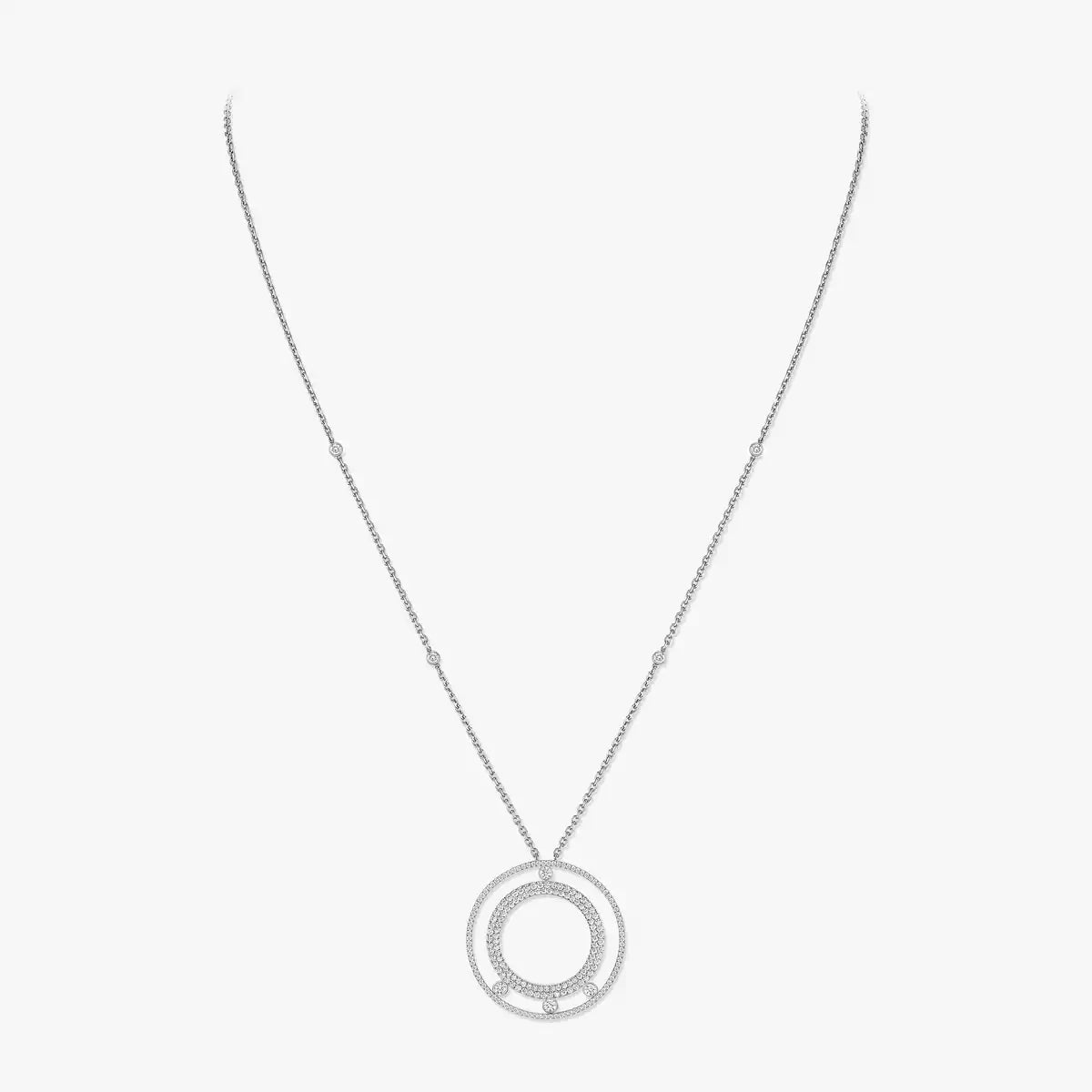 [Rosla]Move Romane Long Pave_-Set Diamond Necklace