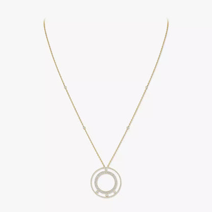 [Rosla]Move Romane Long Pave_-Set Diamond Necklace