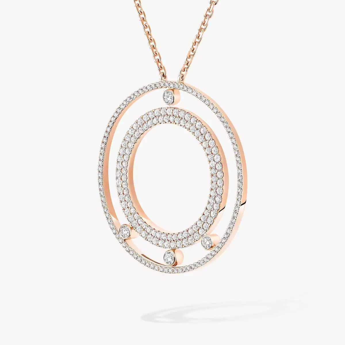 [Rosla]Move Romane Long Pave_-Set Diamond Necklace