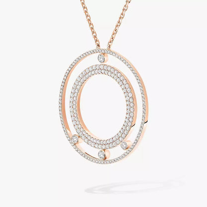 [Rosla]Move Romane Long Pave_-Set Diamond Necklace