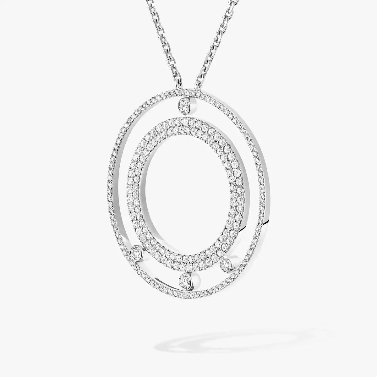 [Rosla]Move Romane Long Pave_-Set Diamond Necklace