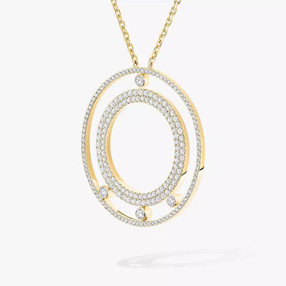 [Rosla]Move Romane Long Pave_-Set Diamond Necklace
