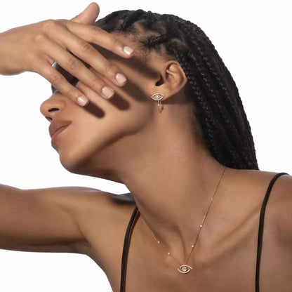 [Rosla]Lucky Eye Diamond Earrings