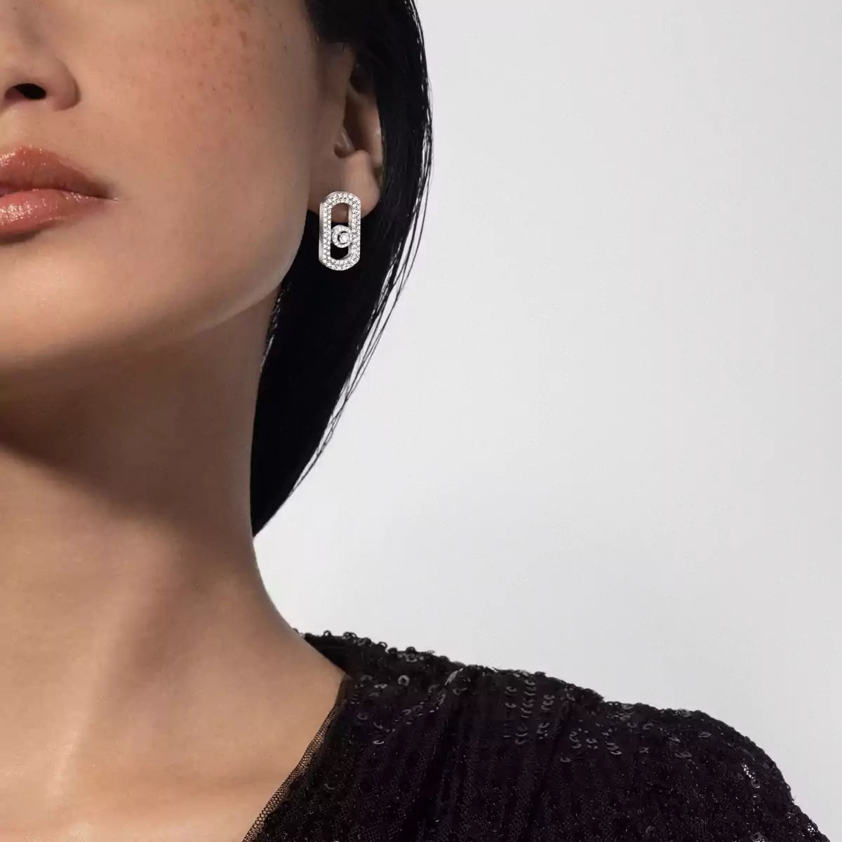 [Rosla]So Move Pave_-Set Diamond Earrings in Silver