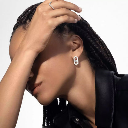[Rosla]So Move Diamond Earrings in Yellow Gold