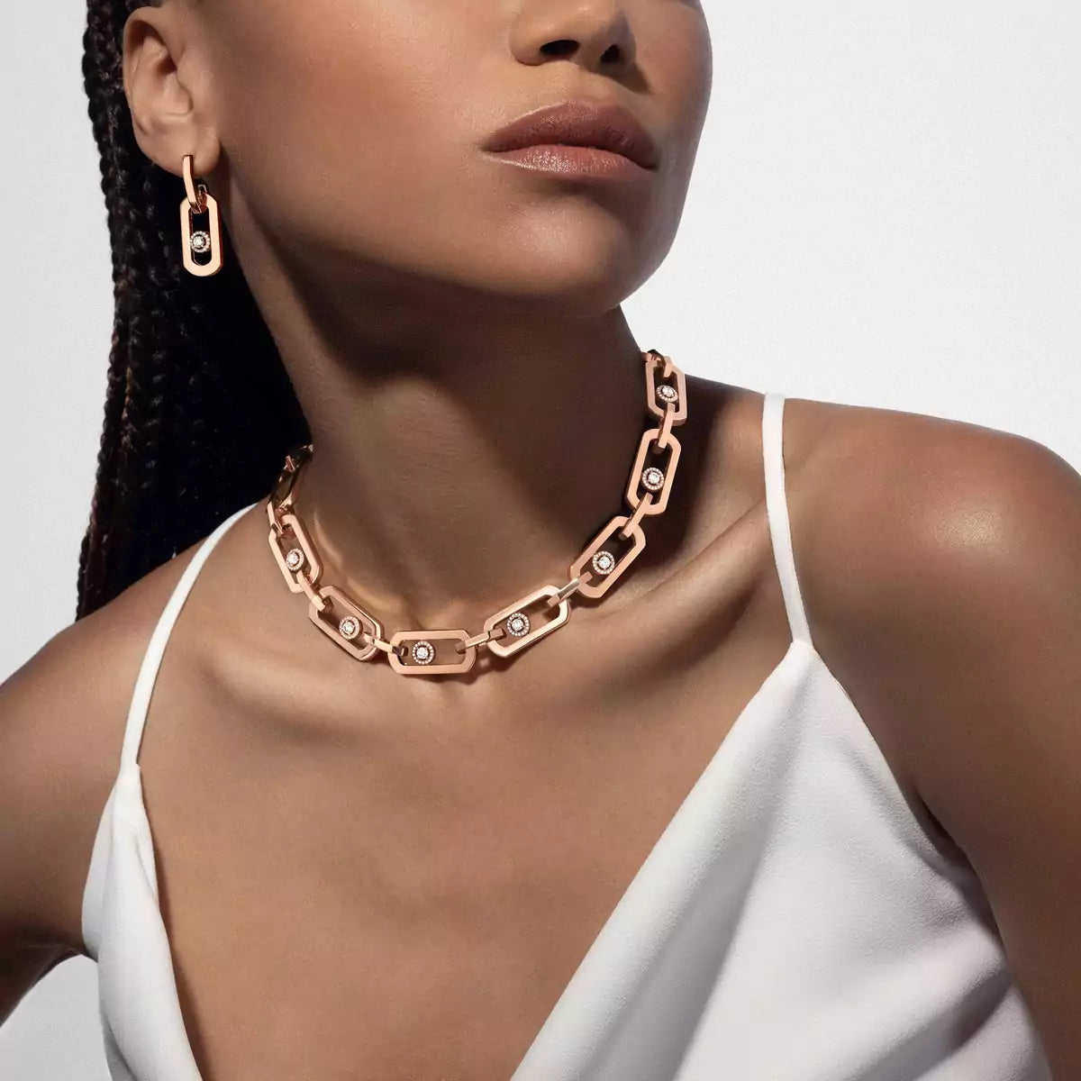 [Rosla]So Move XL Diamond Pendant Earrings