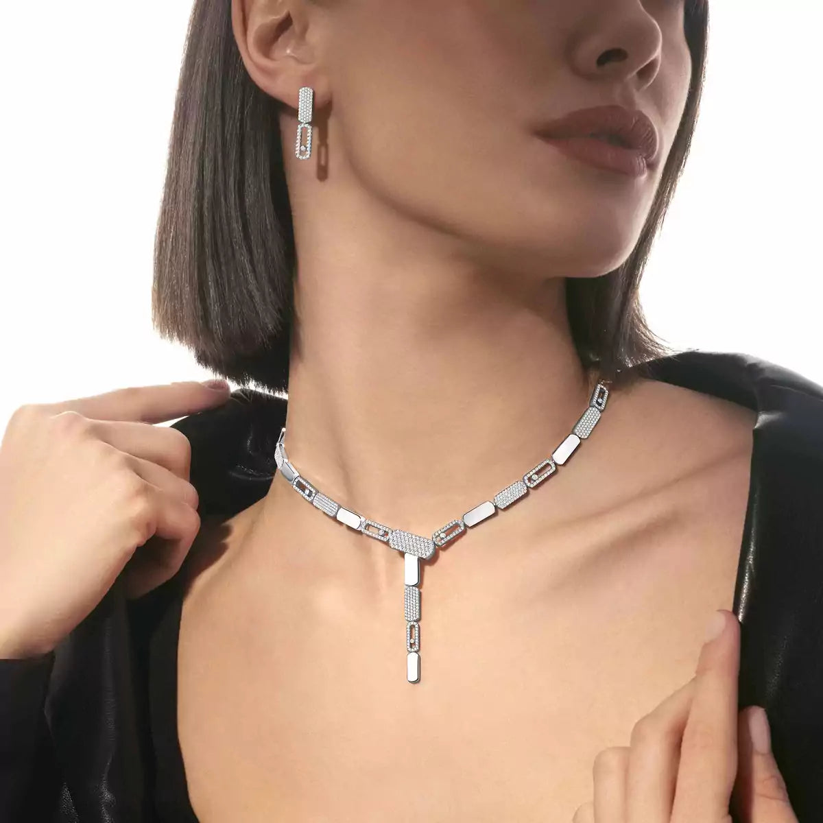 [Rosla]Imperial Move SM Diamond Earrings