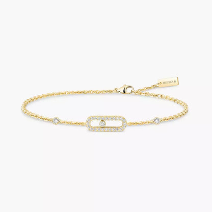 [Rosla]Move Uno Diamond Bracelet