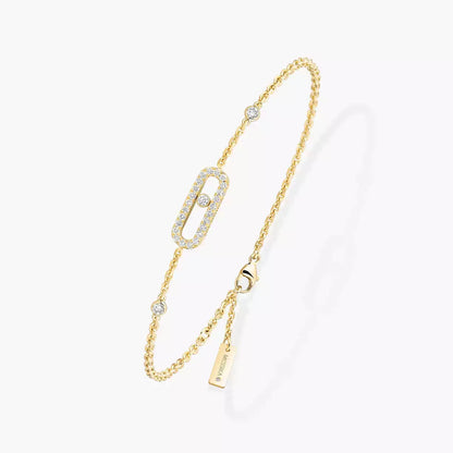 [Rosla]Move Uno Diamond Bracelet