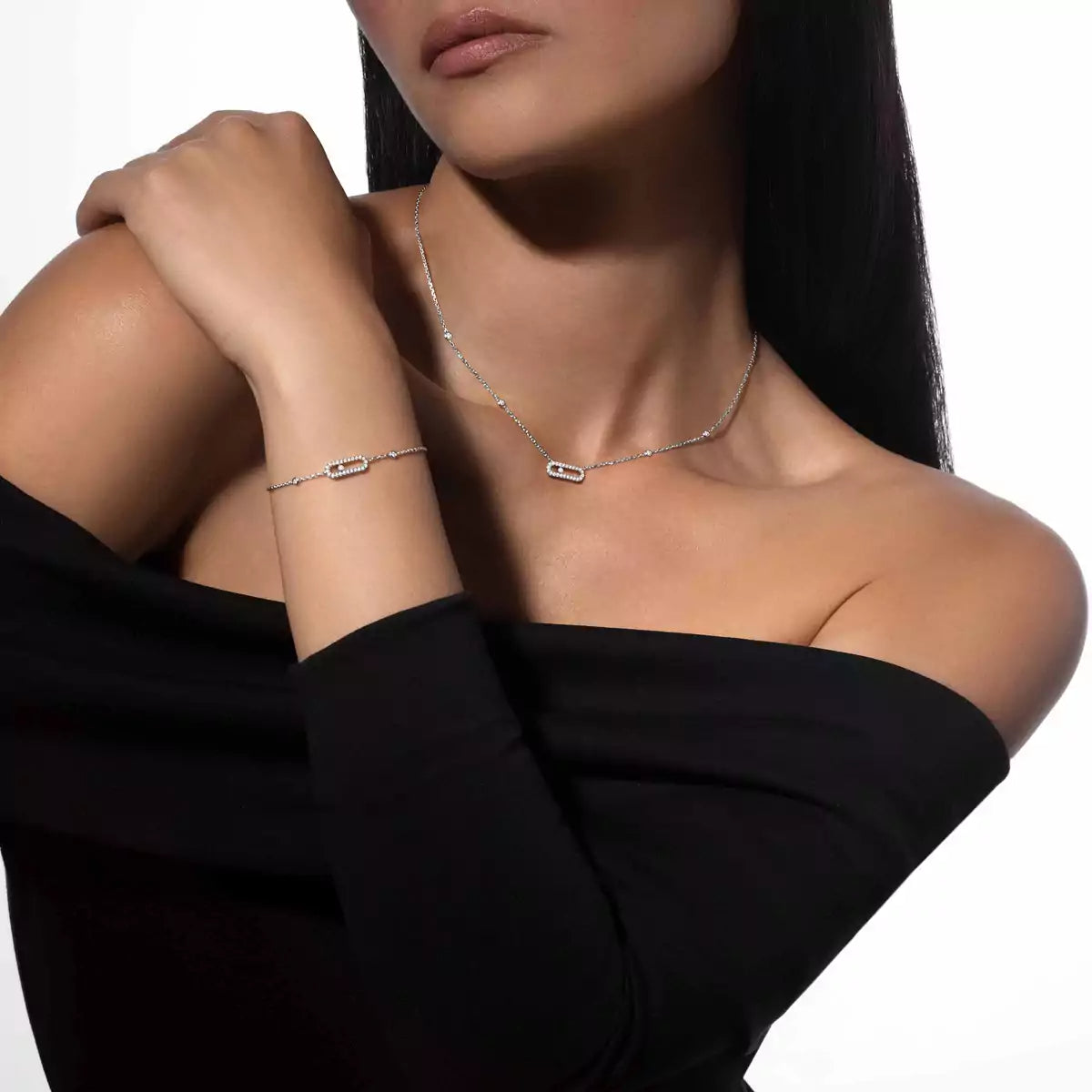[Rosla]Move Uno Diamond Bracelet