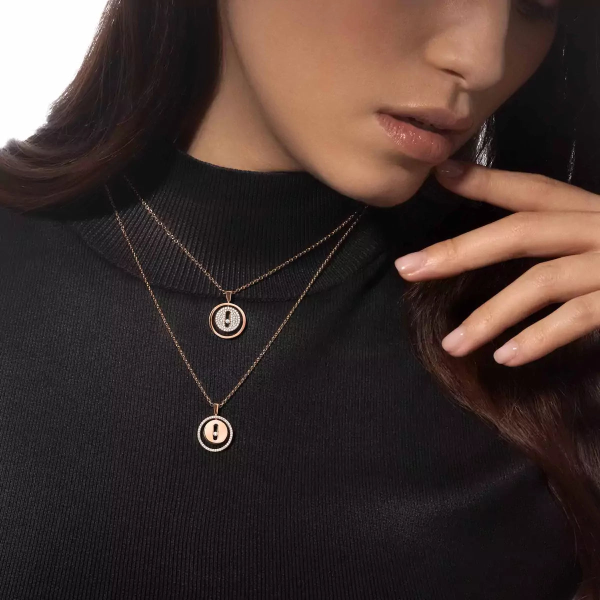 [Rosla] Lucky Move Diamond Necklace