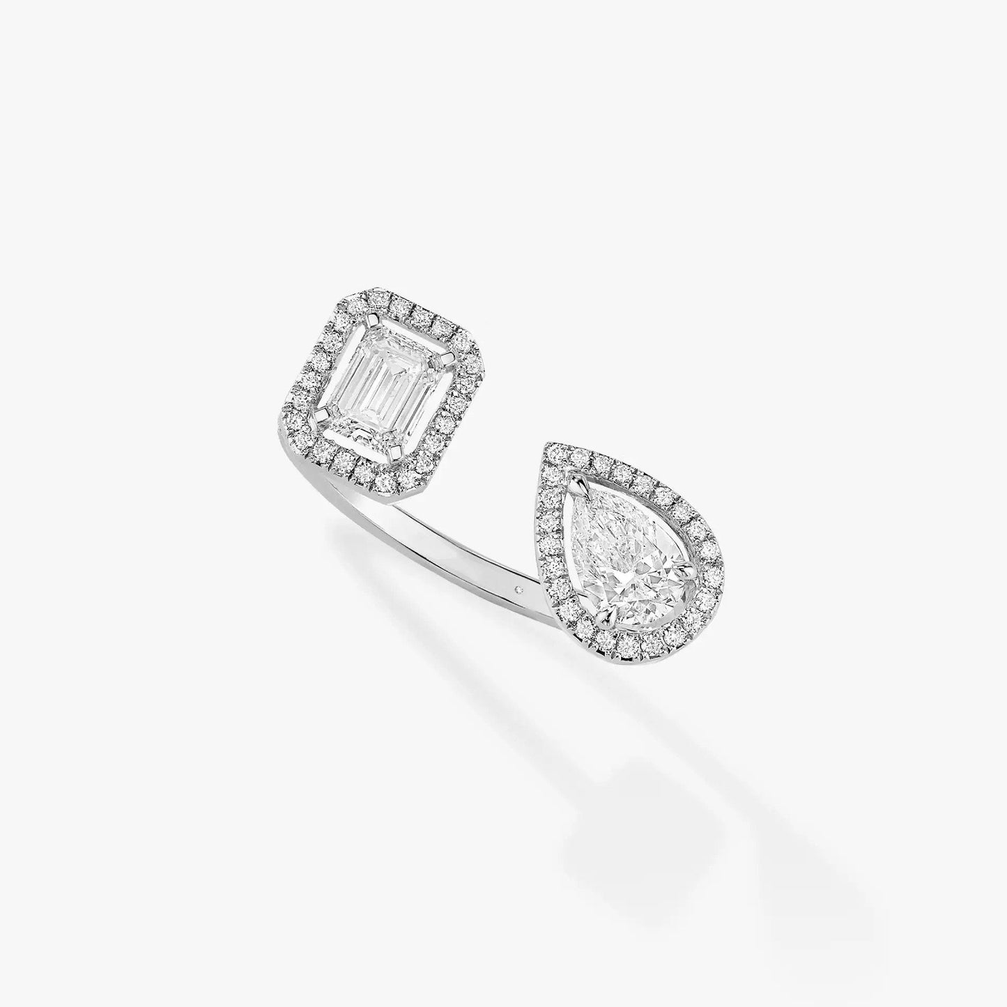 [Rosla]MY TWIN TOI & MOI SILVER DIAMOND RING