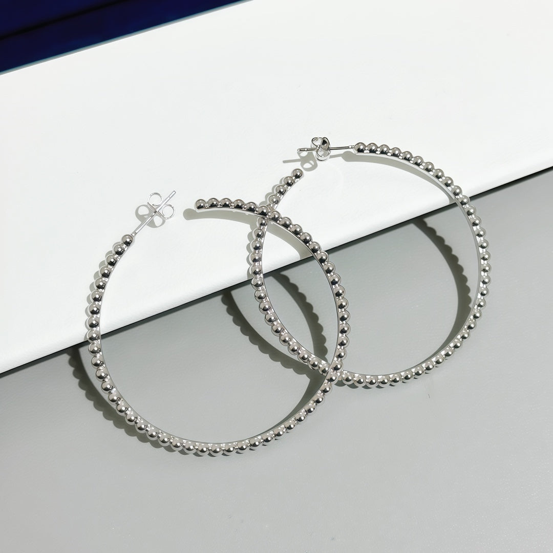 [LUXE]SMOOTH BEAD STUD EARRINGS
