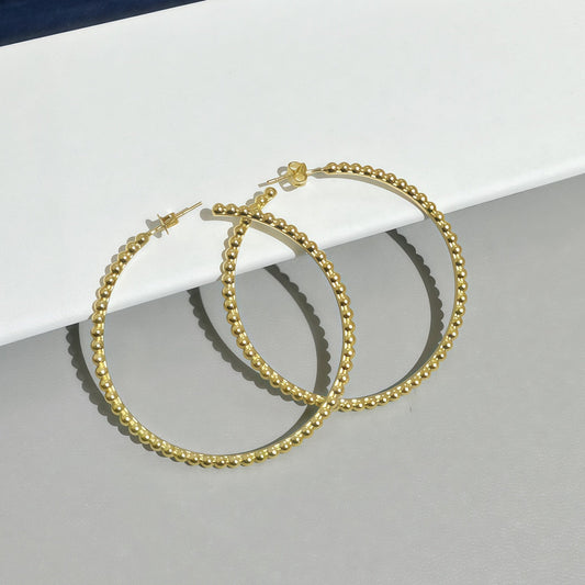[LUXE]SMOOTH BEAD STUD EARRINGS