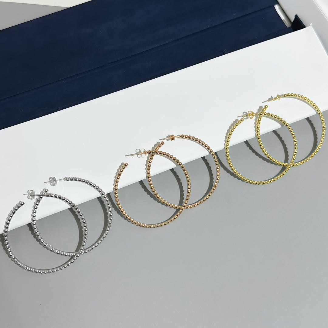 [LUXE]SMOOTH BEAD STUD EARRINGS